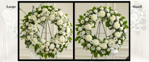 White Sympathy Wreath SF201