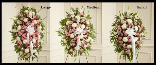 Pink & White Sympathy Wreath SF402