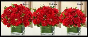 Red Sympathy Vase Arrangement SF504