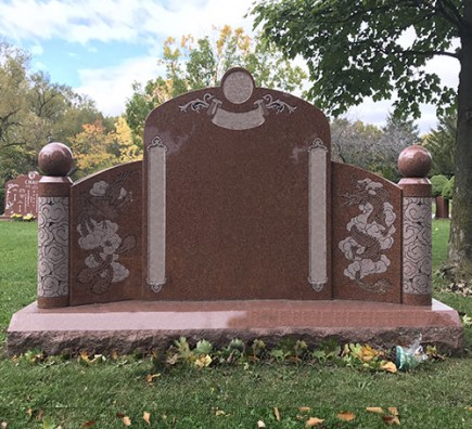 India Red Granite Headstones - Haven Monuments Factory Direct Price